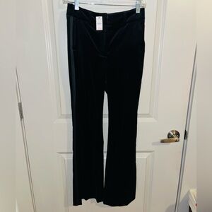 Talbots Deep Black Velvet Pants 0 Petite New with tag